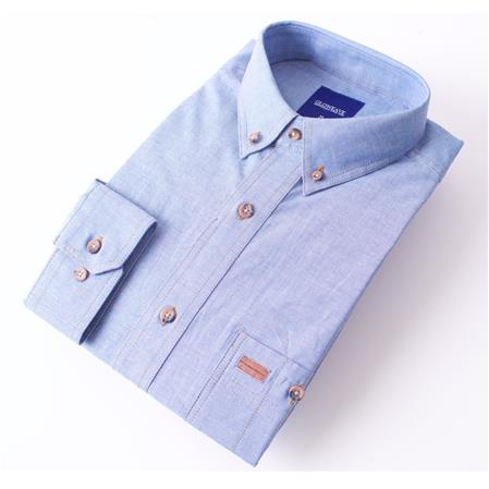 Gloweave Mens Long Sleeve Classic Chambray Shirt (5045LN) 5045LN colour: Blue