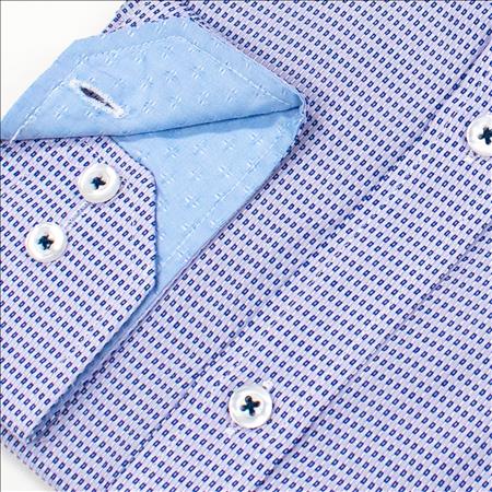Enlarge  Gloweave Mens TEXTURED MICRO CHECK - LILAC 2043L LILAC