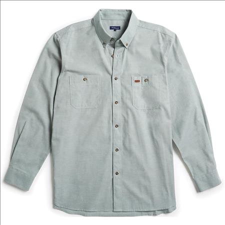 Enlarge  Gloweave Mens Mens Long Sleeve Classic Chambray Shirt (5045LN) 5045LN Green