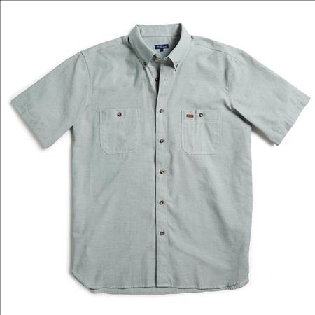 Enlarge  Gloweave Mens Mens Short Sleeve Classic Chambray Shirt (5045SN)  5045SN Green