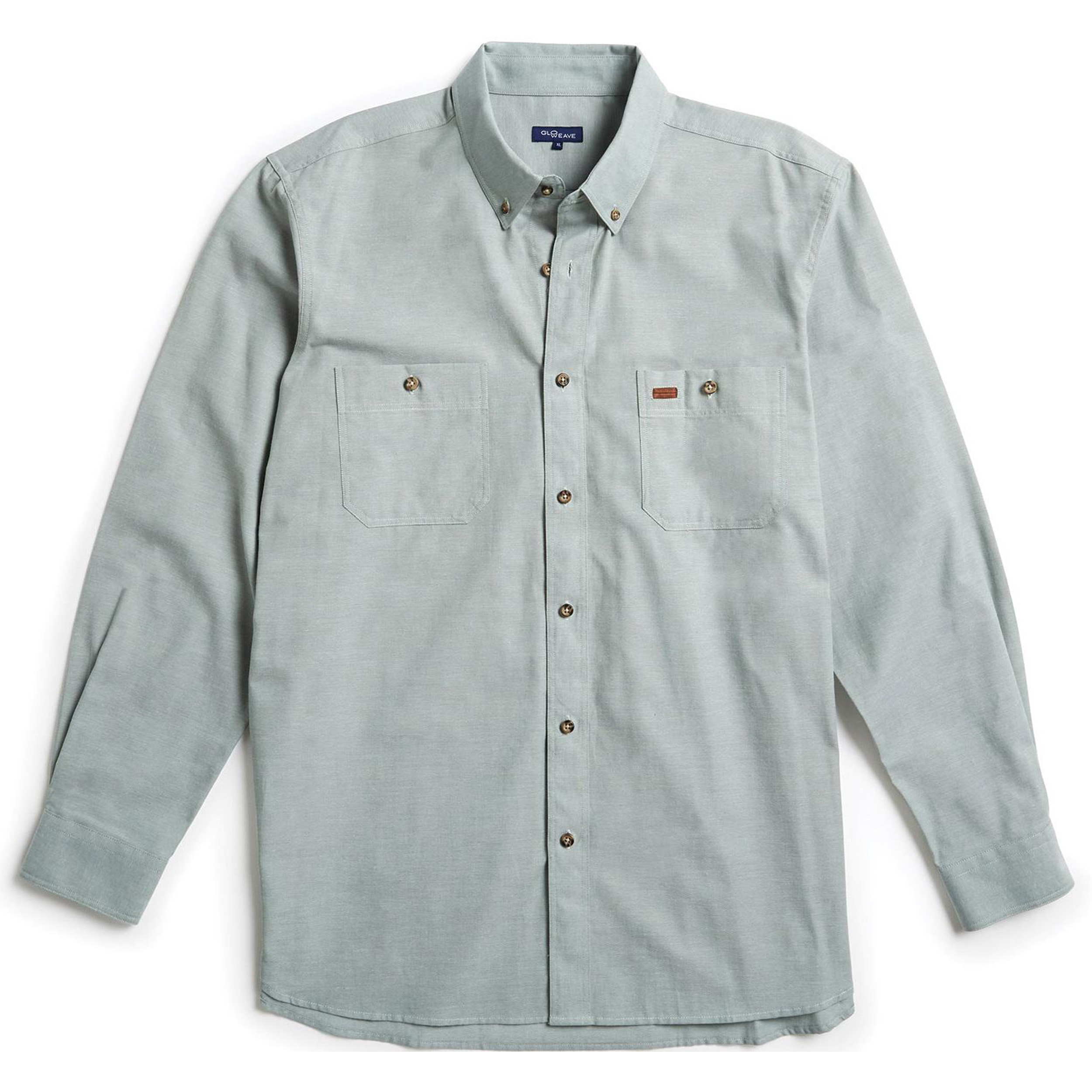 Gloweave Online Shop Mens Long Sleeve Classic Chambray Shirt (5045LN